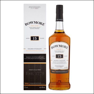 Bowmore 15 años Gold & Elegant - La Bodega Roja. Bebidas Premium