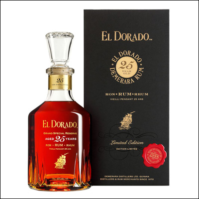 Ron El Dorado 25 Años - La Bodega Roja. Bebidas Premium.